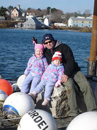 Jamie Brinkler with his girls